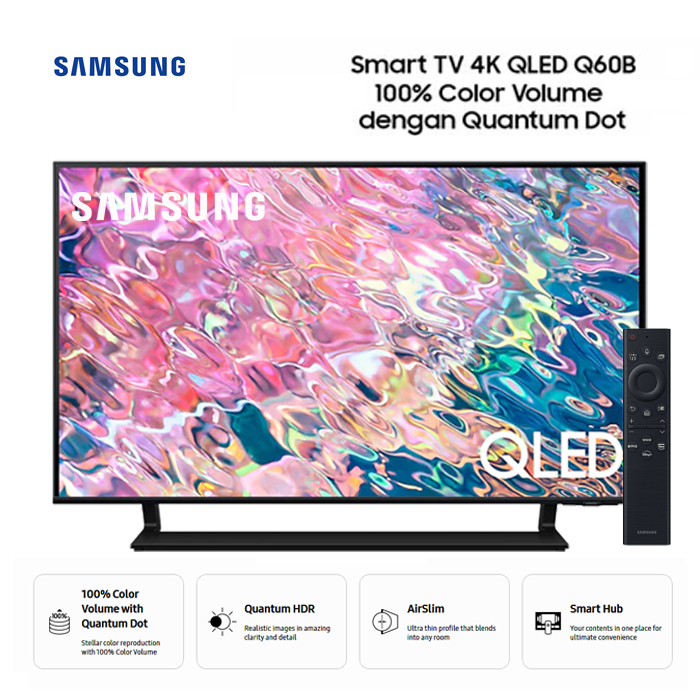 Samsung QLED 4K UHD Smart TV 55" - 55Q60B | QA55Q60BAKXXD
